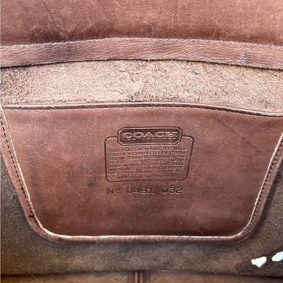Vintage Coach 5180 Metropolitan Briefcase Bag Messenger Mahogany Brown Leather - Picture 14 of 16